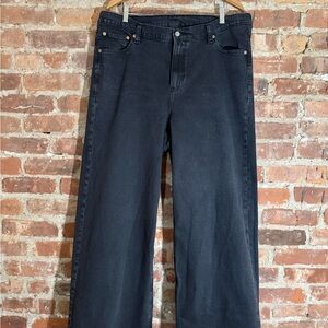 The Gap Stride High Rise Washed Black Women's Jeans, size 35/20 Regular